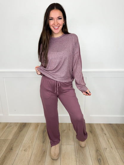 Mono B Take Your Time High-Rise Knit Lounge Set - 2 colors!