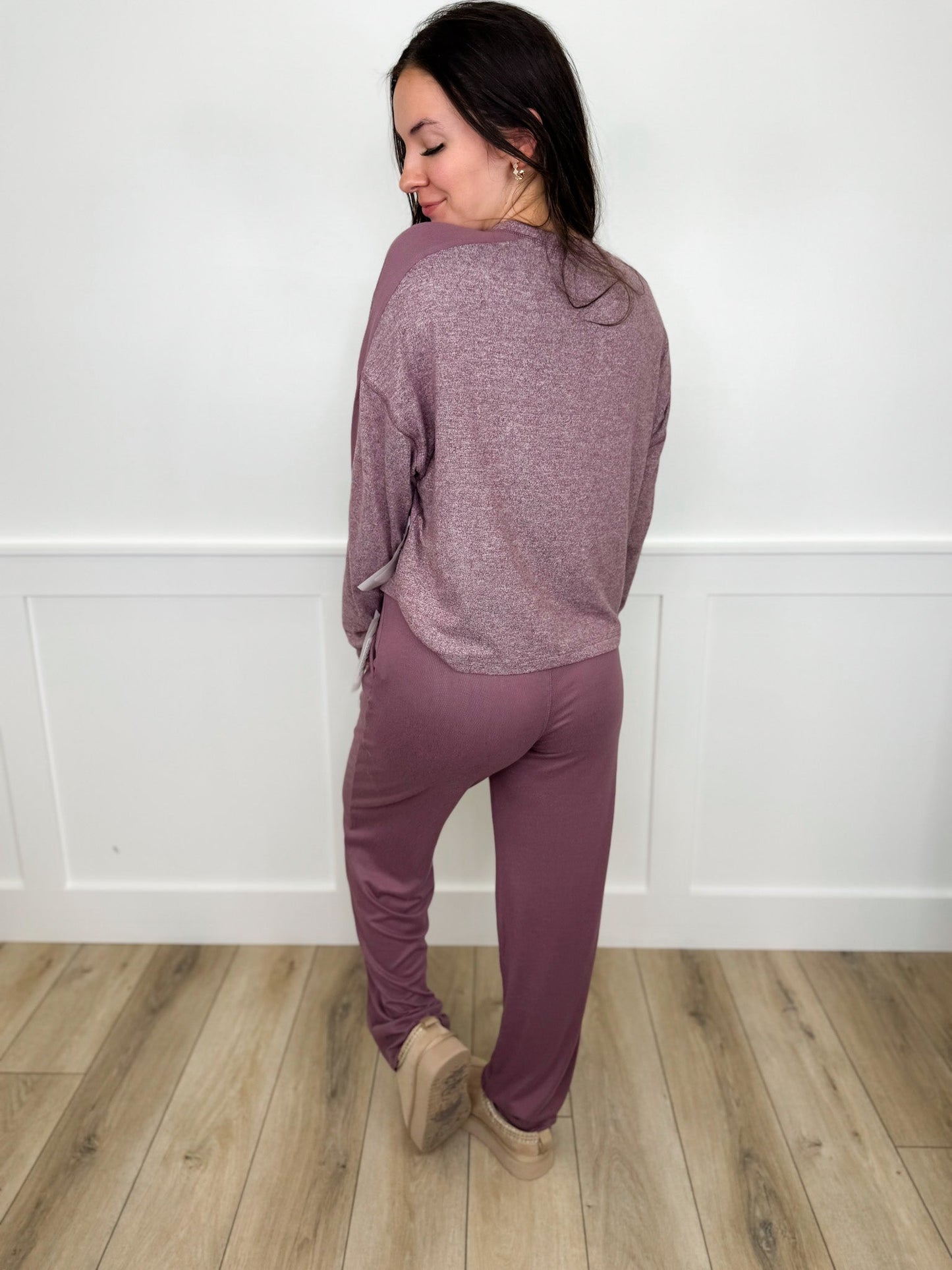 Mono B Take Your Time High-Rise Knit Lounge Set - 2 colors!