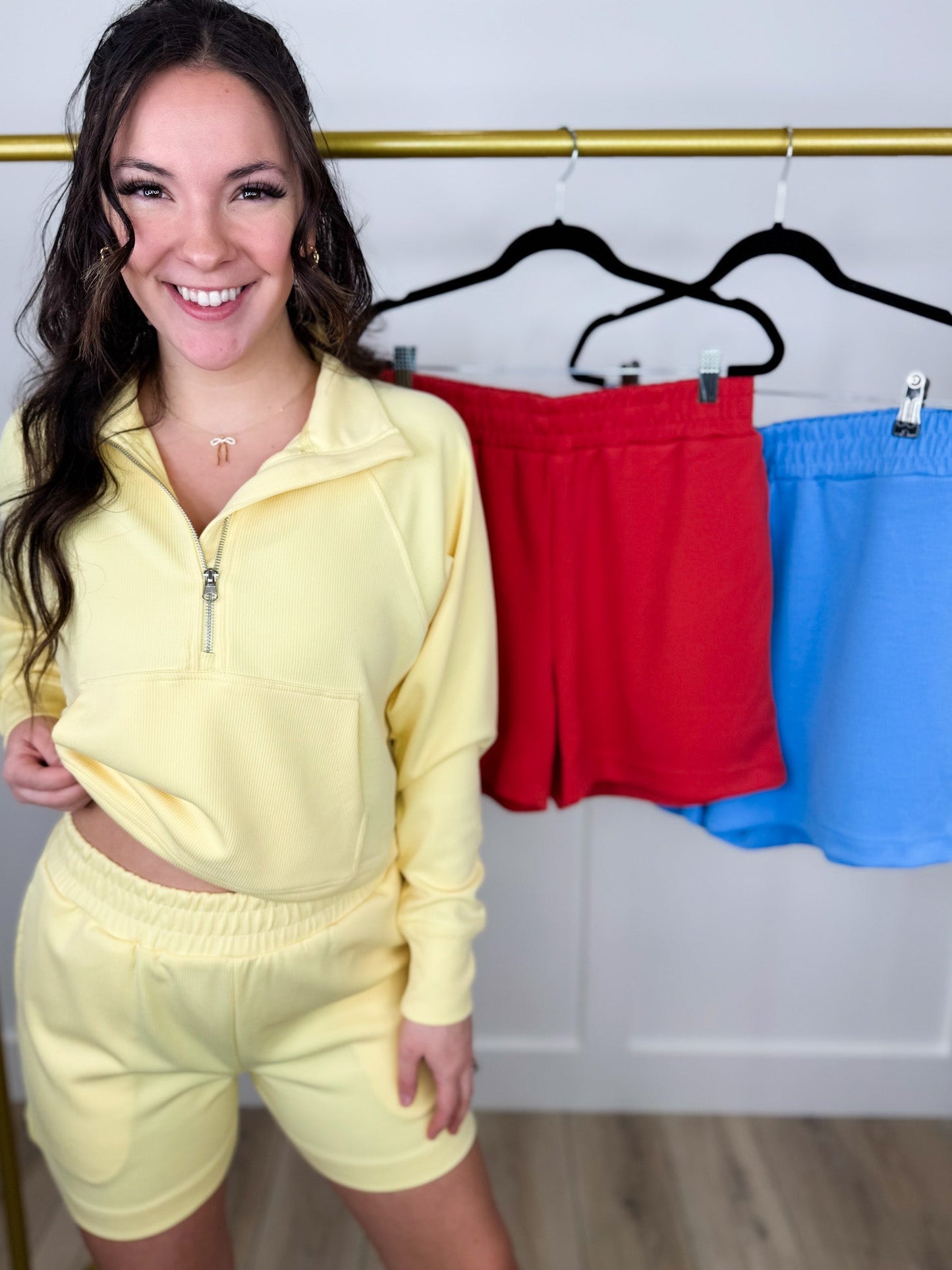 Mono B Change Their Mind High-Rise Ribbed Shorts - 3 colors!