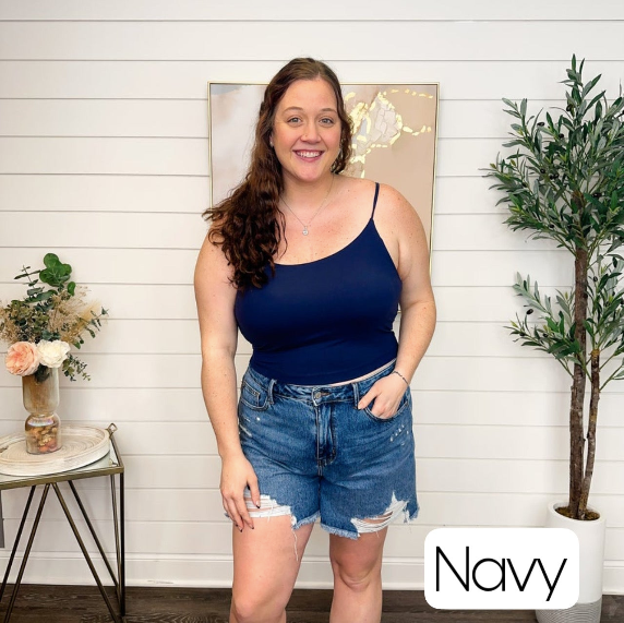 Two Basic What a Feeling Avery Mae Padded Cropped Tank Top - 10 colors!
