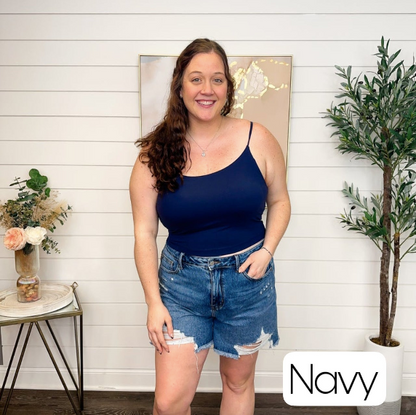 Two Basic What a Feeling Avery Mae Padded Cropped Tank Top - 10 colors!