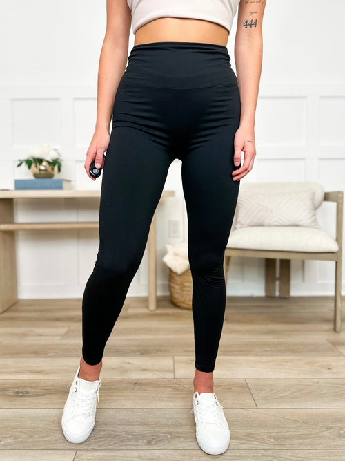 High-Rise Sleek Leggings — Black | Stay Obsessed by Avery Mae