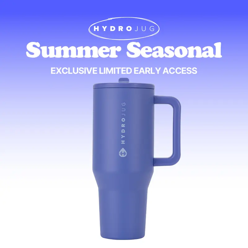 Insulated Travel Tumbler with Handle & Straw Lid
