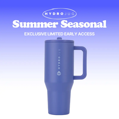 Insulated Travel Tumbler with Handle & Straw Lid