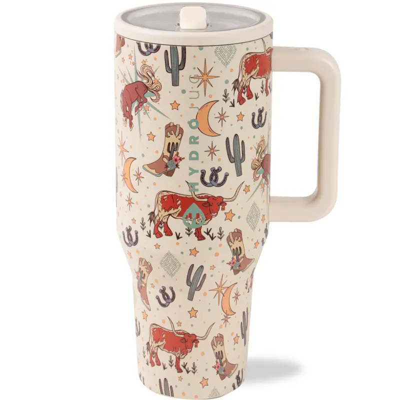 Insulated Travel Tumbler with Handle & Straw Lid