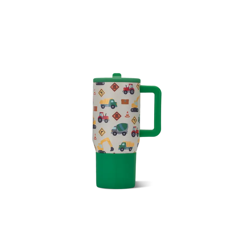Insulated Travel Tumbler with Handle & Straw Lid