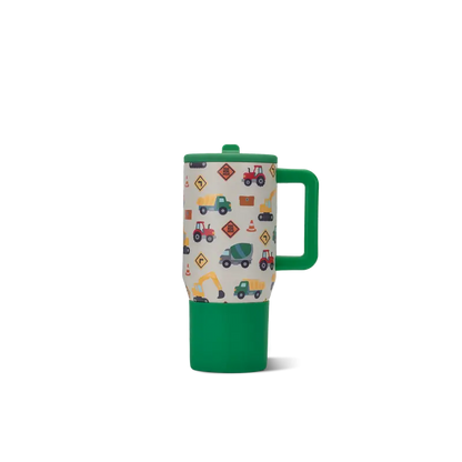 Insulated Travel Tumbler with Handle & Straw Lid