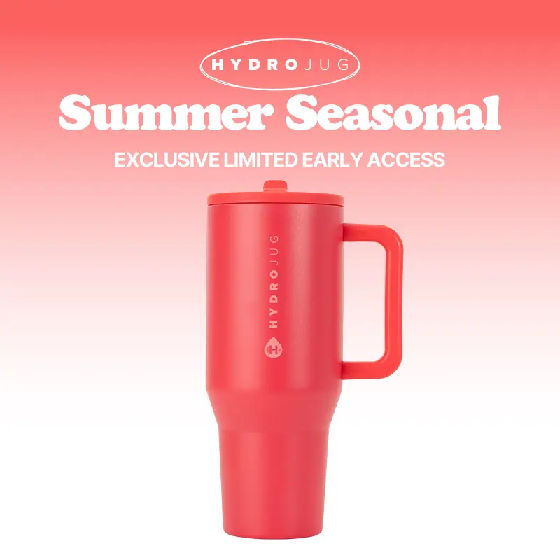 Insulated Travel Tumbler with Handle & Straw Lid