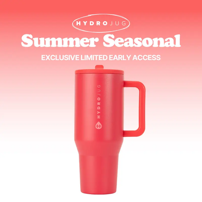Insulated Travel Tumbler with Handle & Straw Lid