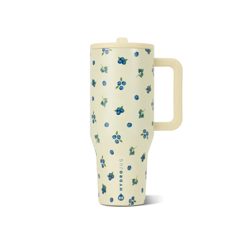 Insulated Travel Tumbler with Handle & Straw Lid