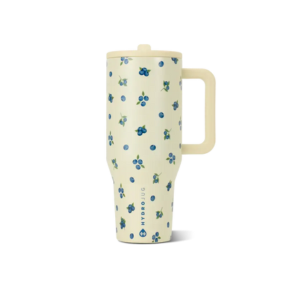 Insulated Travel Tumbler with Handle & Straw Lid