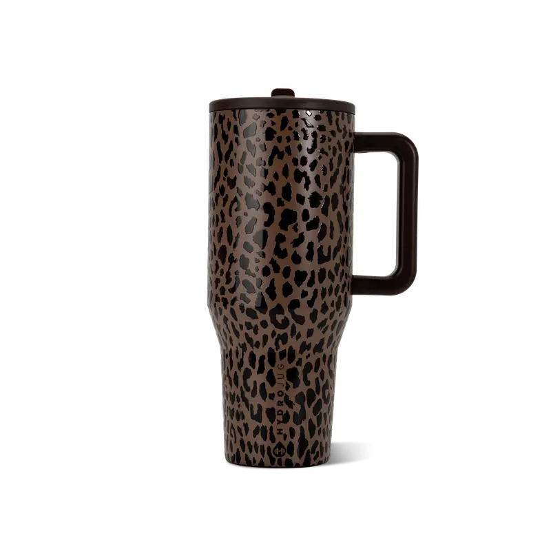 Insulated Travel Tumbler with Handle & Straw Lid