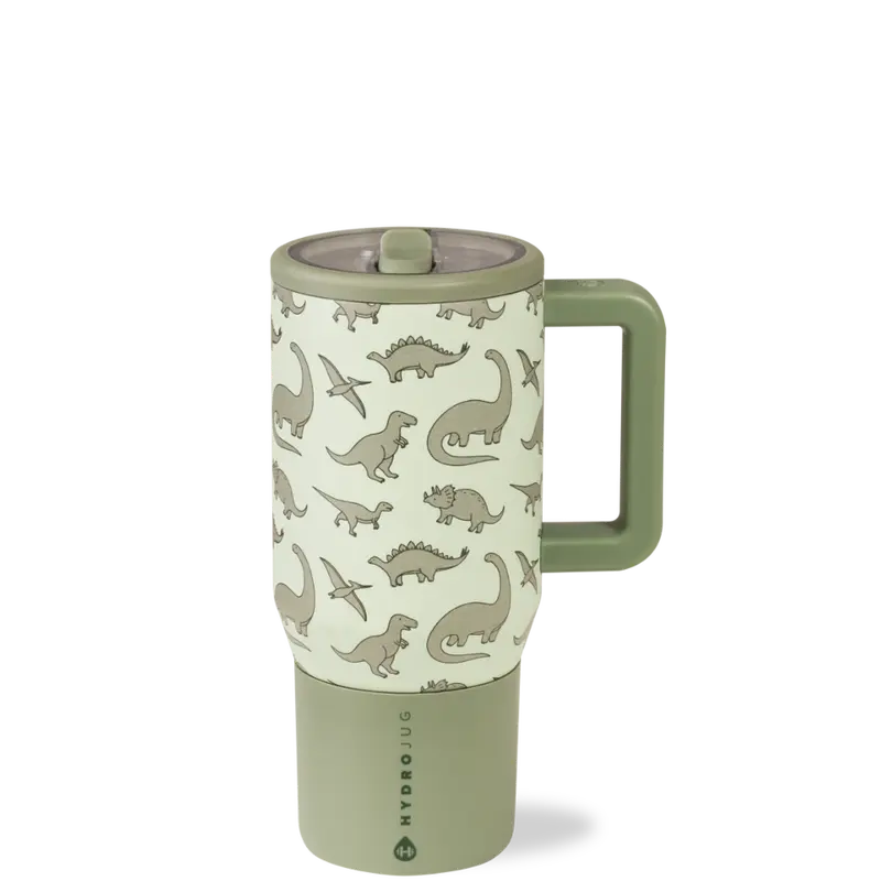 Insulated Travel Tumbler with Handle & Straw Lid