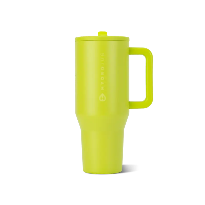 Insulated Travel Tumbler with Handle & Straw Lid