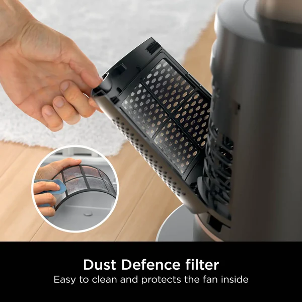 TurboBlade Fan, 2Om Airflow, Quiet, 10 Speeds, 180° Osc., Remote, Timer
