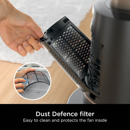 TurboBlade Fan, 2Om Airflow, Quiet, 10 Speeds, 180° Osc., Remote, Timer