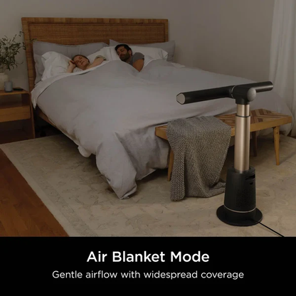 TurboBlade Fan, 2Om Airflow, Quiet, 10 Speeds, 180° Osc., Remote, Timer