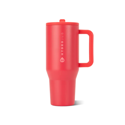 Insulated Travel Tumbler with Handle & Straw Lid