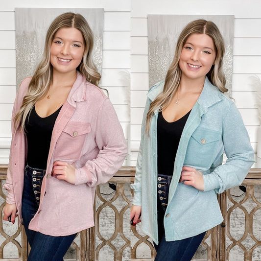 I've Been Told Knit Long Sleeve Shacket - 2 colors!